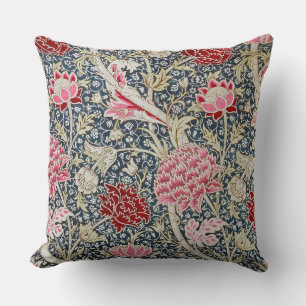 Blumenmuster im Vintage-Stil, William Morris Kissen