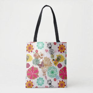 Blumenmuster in der Retro Art