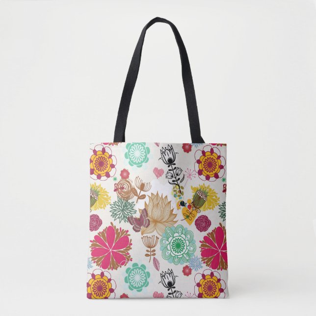 Blumenmuster in der Retro Art (Vorderseite)