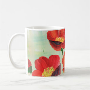 Blumenmuster in Form einer Abstraktion. Design Kaffeetasse