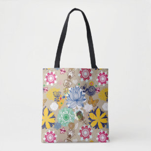 Blumenmuster in Retro Art 3