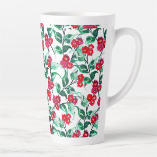 Blumenmuster in roter Farbe-56698 Milchtasse
