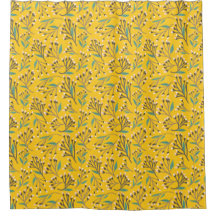 Blumenmuster in zarten Zweigen und Knospen