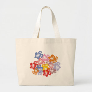Blumenmuster Jumbo Stoffbeutel