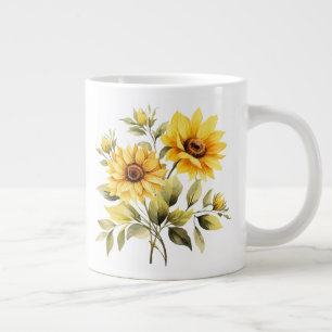 Blumenmuster Jumbo-Tasse