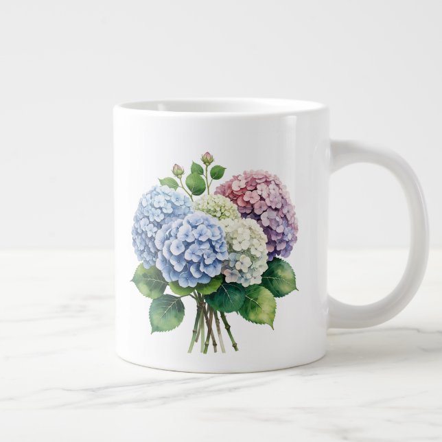 Blumenmuster  Jumbo-Tasse (Rechts)