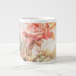 Blumenmuster Jumbo-Tasse