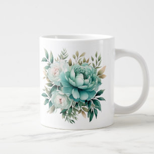 Blumenmuster Jumbo-Tasse