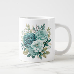 Blumenmuster Jumbo-Tasse