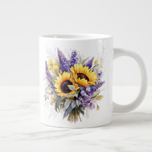 Blumenmuster Jumbo-Tasse