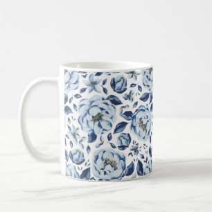 Blumenmuster Kaffeetasse