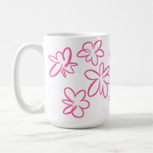 Blumenmuster Kaffeetasse