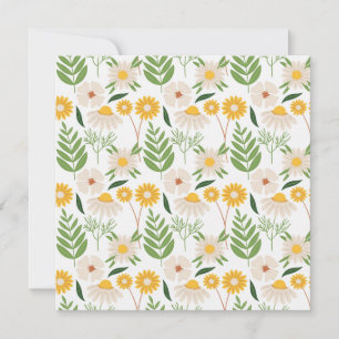 Blumenmuster Karte