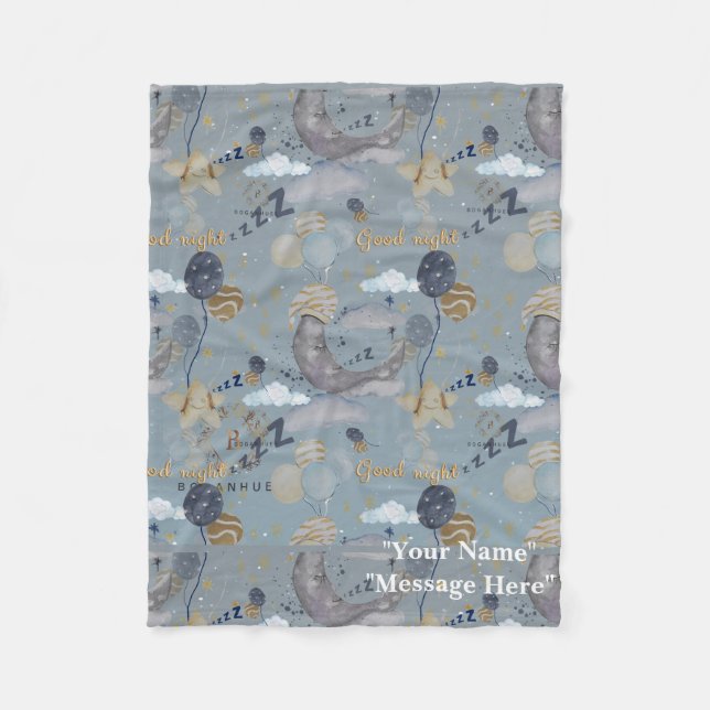Blumenmuster Kinderzimmer Print Fleece Baby Blanke (Vorderseite)