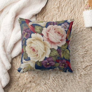 Blumenmuster Kissen