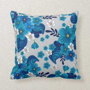 Blumenmuster Kissen