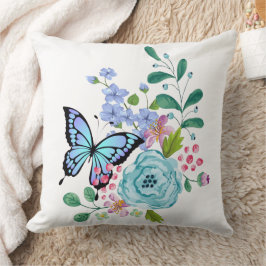 Blumenmuster Kissen