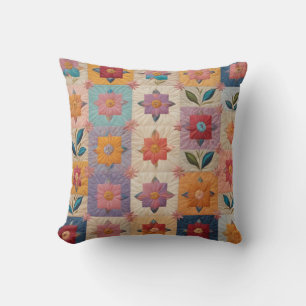 Blumenmuster Kissen