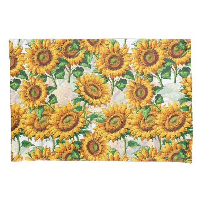 Blumenmuster Kissenbezug (Vorderseite)