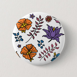 Blumenmuster-Knopf Button