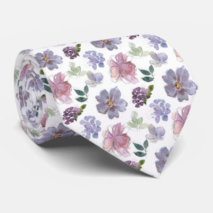 Blumenmuster Krawatte