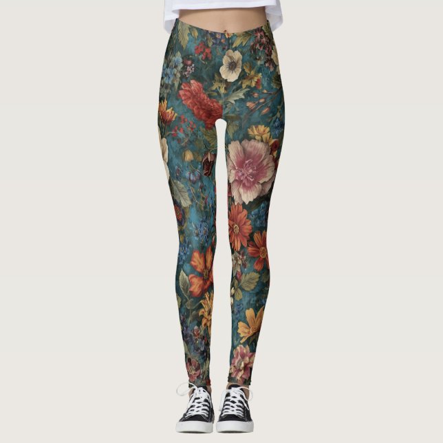 Blumenmuster  leggings (Vorderseite)