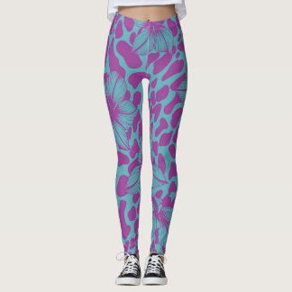 Blumenmuster Leggings