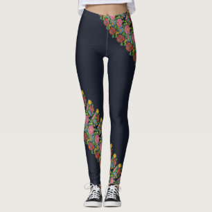 Blumenmuster Leggings