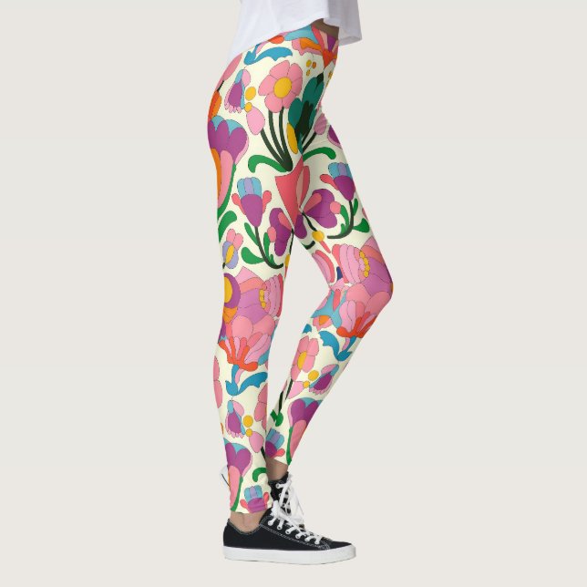 Blumenmuster Leggings (Rechts)