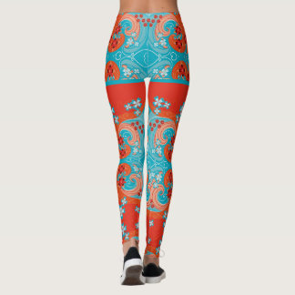 Blumenmuster Leggings