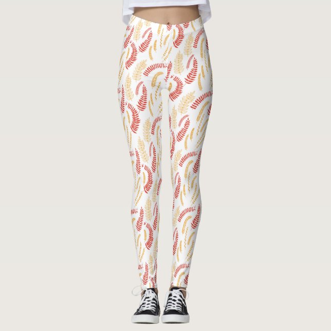 Blumenmuster Leggings (Vorderseite)