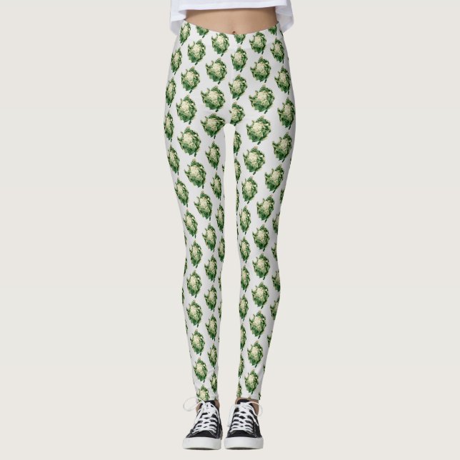 Blumenmuster Leggings (Vorderseite)