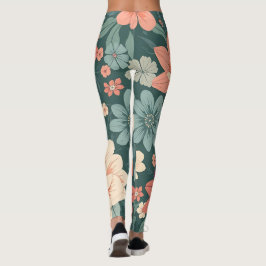 Blumenmuster-Leggings Leggings
