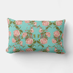 Blumenmuster Lendenkissen