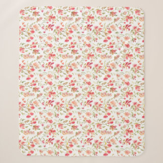Blumenmuster Löwenmäulchen Blumen Sherpadecke