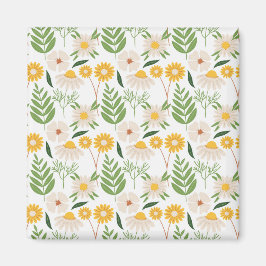 Blumenmuster Magnet