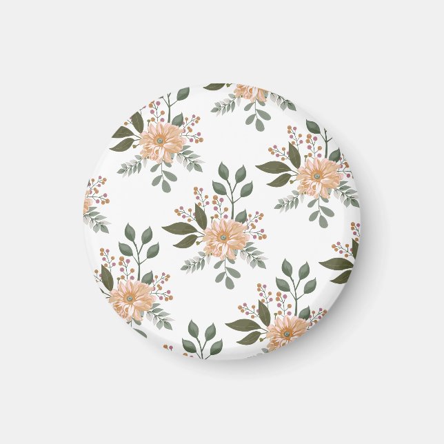 Blumenmuster-Magnet Magnet (Vorne)
