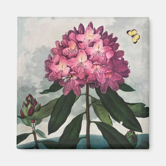 Blumenmuster-Magnet Magnet (Vorne)