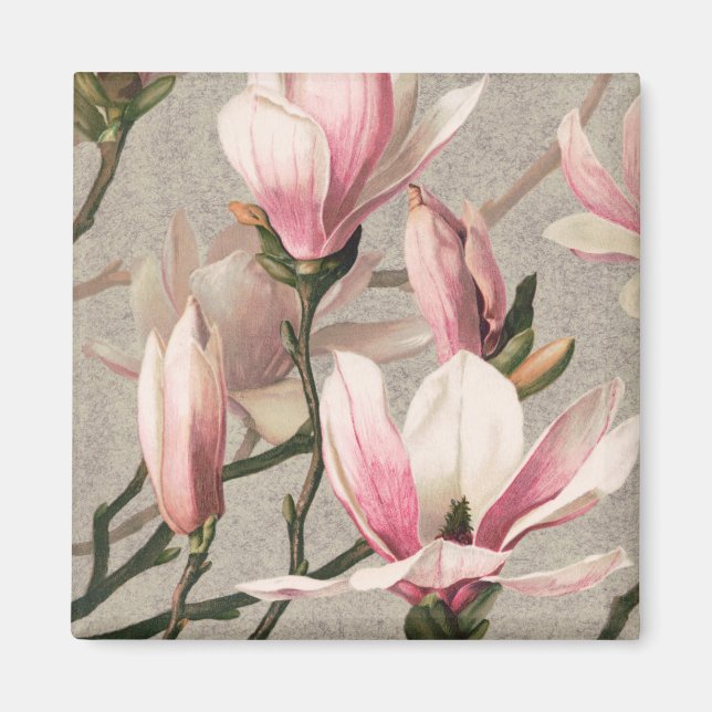 Blumenmuster-Magnet Magnet (Vorne)