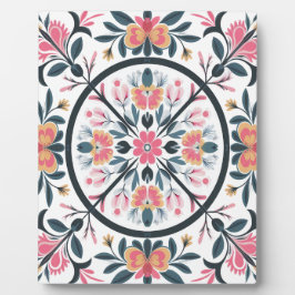 Blumenmuster Mandala Design. Zierkunst Fotoplatte