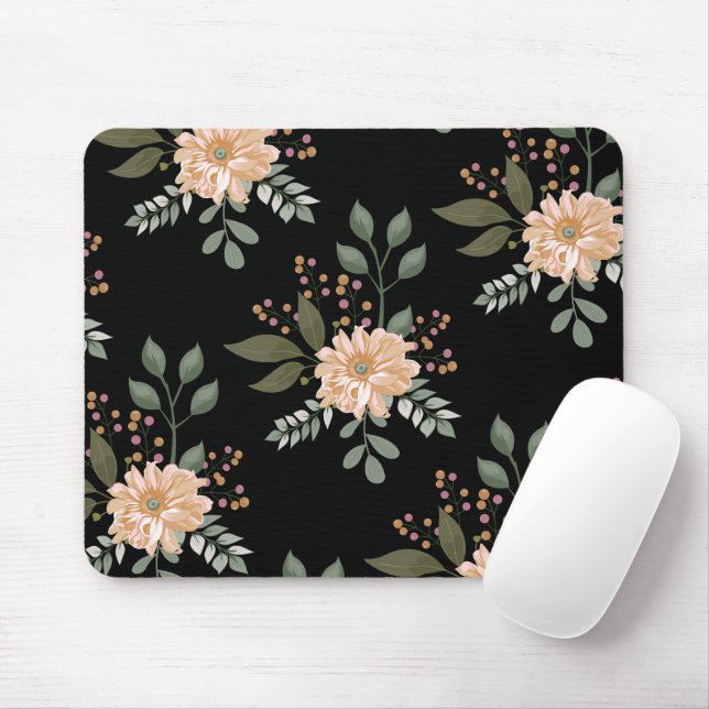 Blumenmuster-Mauspad Mousepad (Mit Mouse)