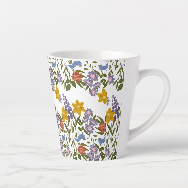 Blumenmuster Milchtasse (Rechts)