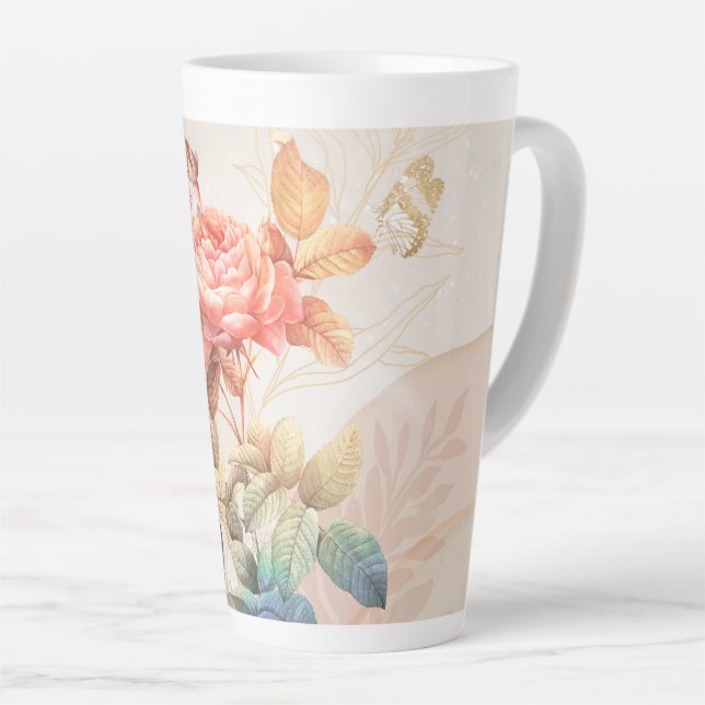 Blumenmuster Milchtasse (Rechte Ecke)