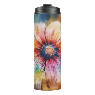 Blumenmuster mit einem Hauch von Romantik Thermosbecher