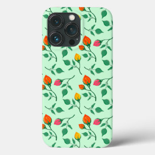 Blumenmuster mit farbigen Blume der Rose Case-Mate iPhone Hülle