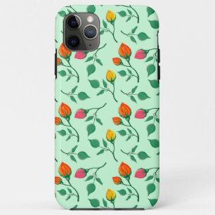 Blumenmuster mit farbigen Blume der Rose Case-Mate iPhone Hülle