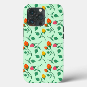 Blumenmuster mit farbigen Blume der Rose Case-Mate iPhone Hülle