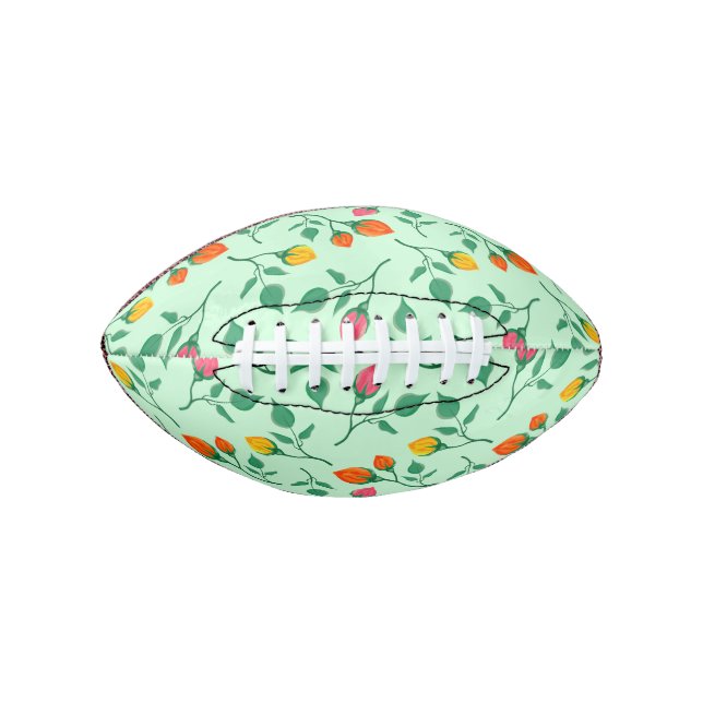 Blumenmuster mit farbigen Blume der Rose Football (Vorderseite)