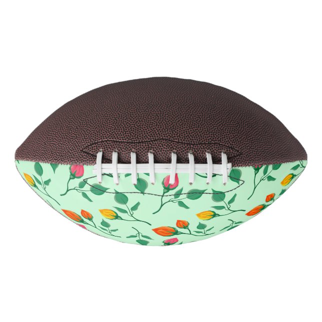 Blumenmuster mit farbigen Blume der Rose Football (Vorderseite)