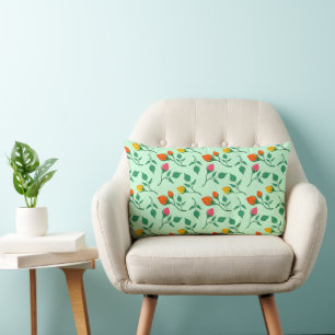 Blumenmuster mit farbigen Blume der Rose Lendenkissen